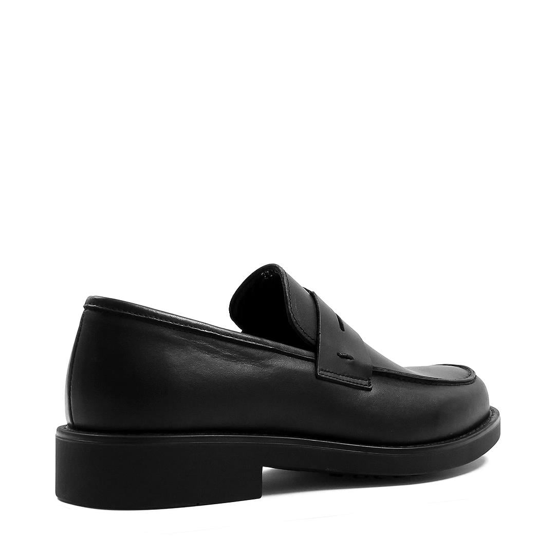 Erkek Siyah Deri Loafer