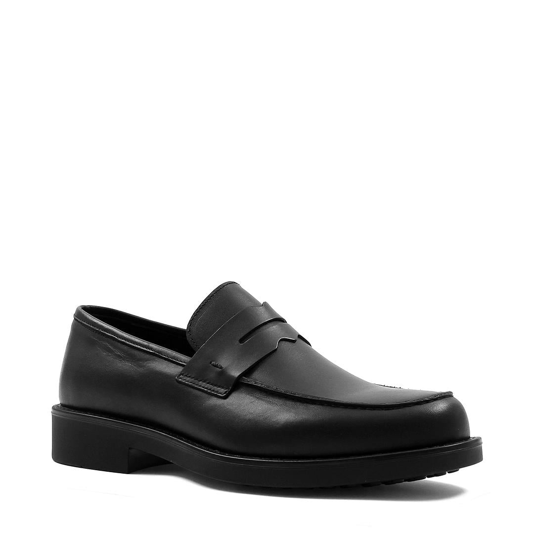 Erkek Siyah Deri Loafer