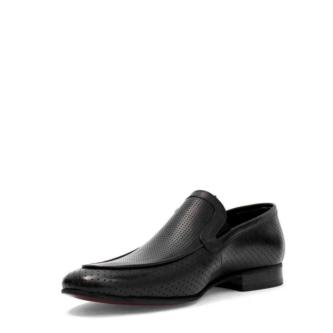 Erkek Siyah Deri Loafer