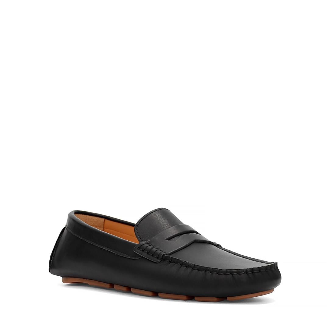Erkek Siyah Deri Loafer