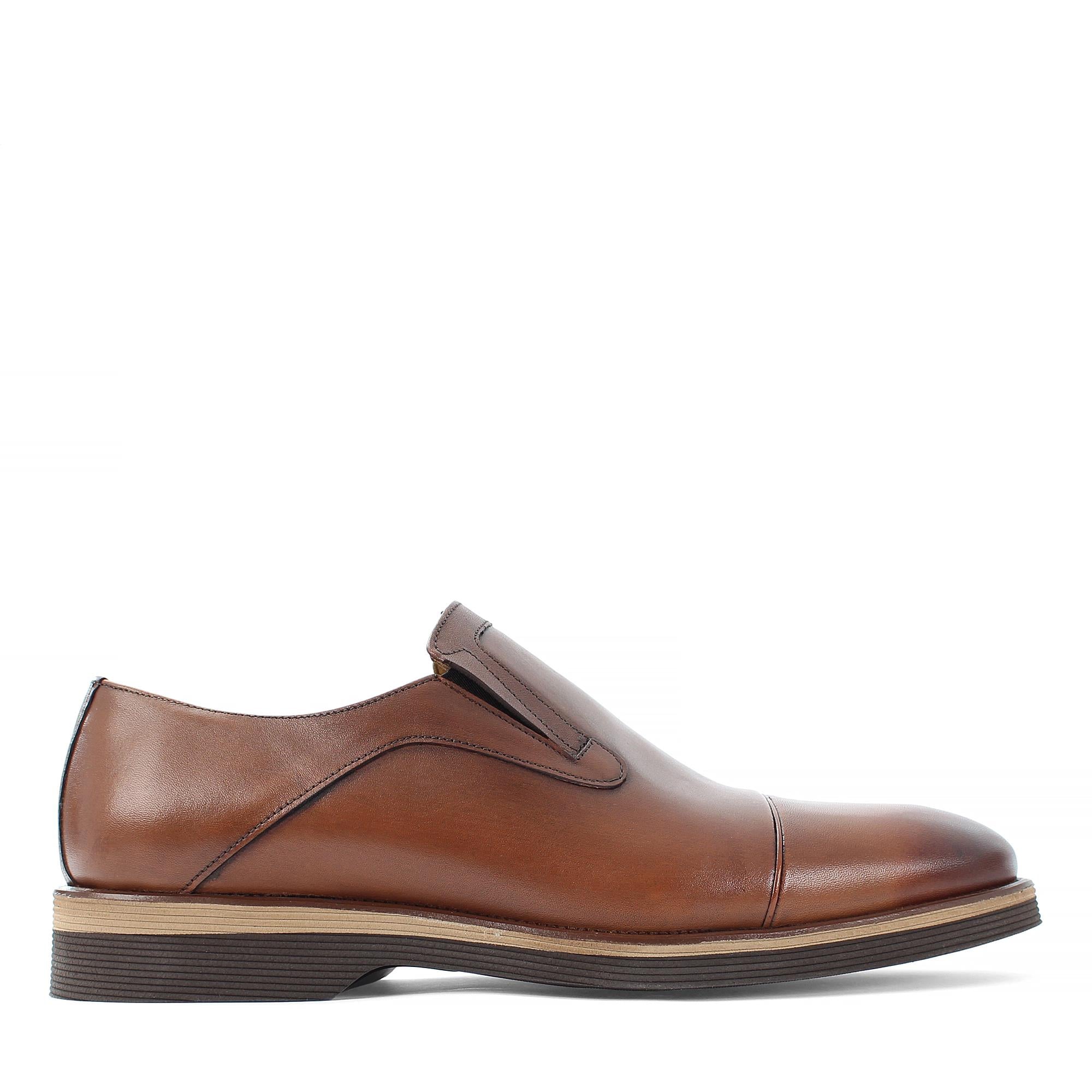 Erkek Taba Deri Loafer
