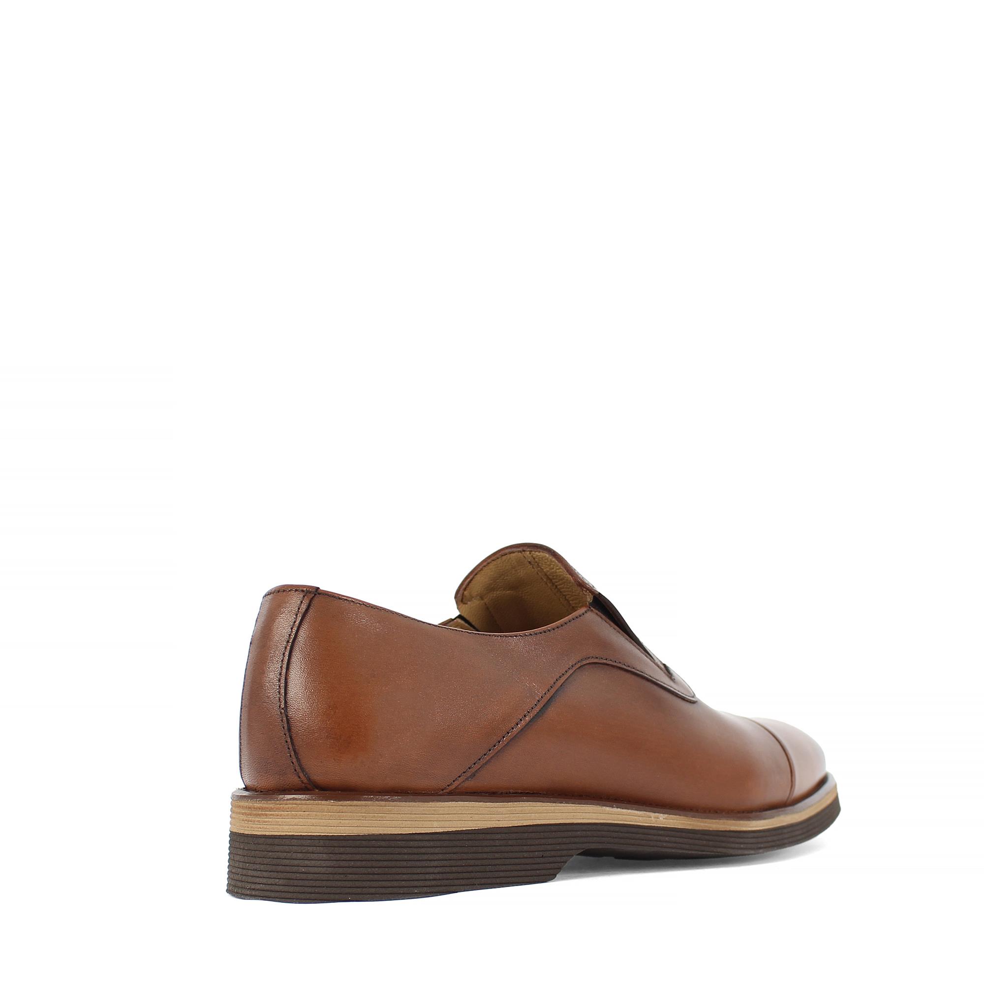 Erkek Taba Deri Loafer