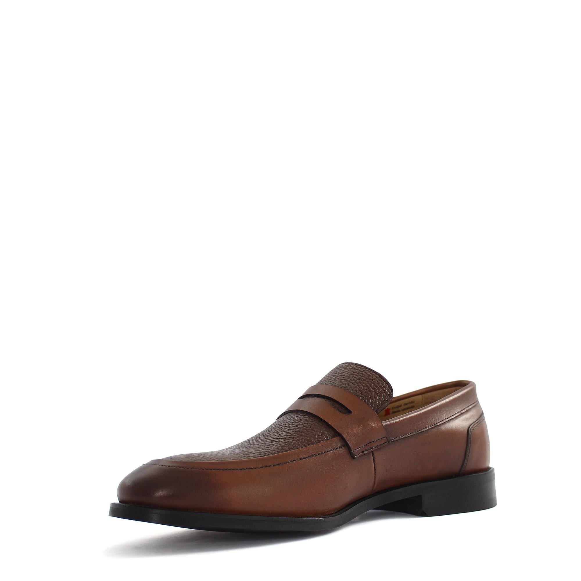 Erkek Taba Deri Loafer