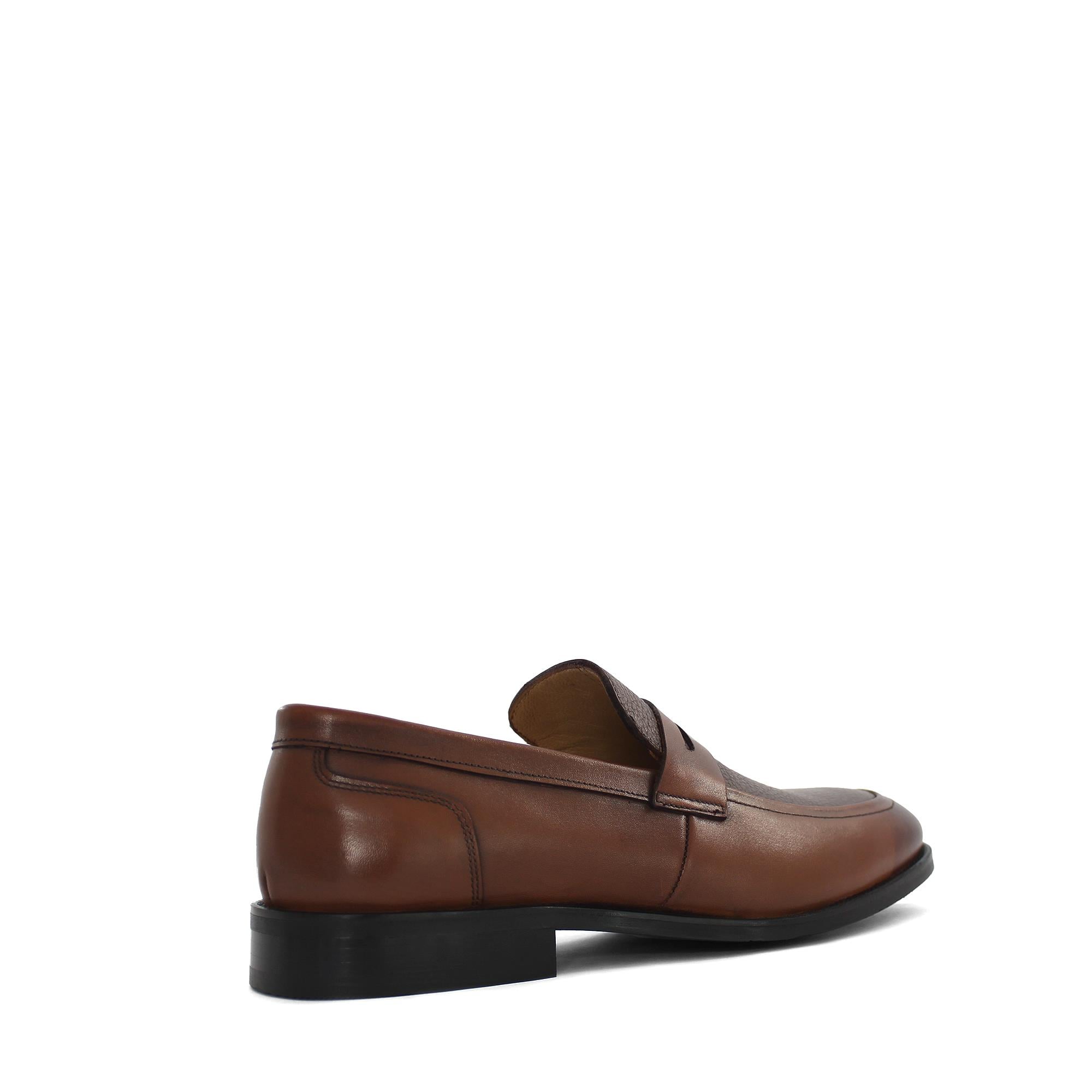 Erkek Taba Deri Loafer