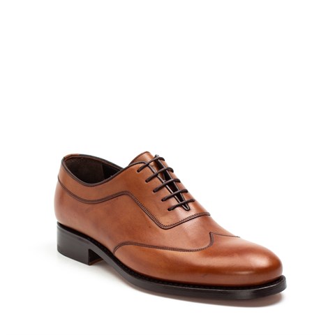 Erkek Taba Bağcıklı Deri Klasik Ayakkabı