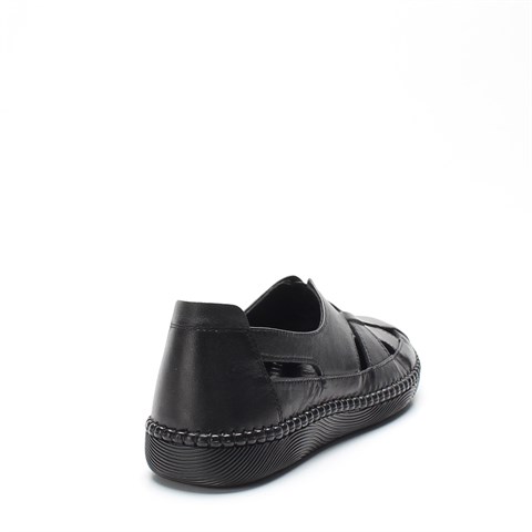 Kadın Siyah Deri Ayakkabı