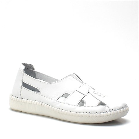 Kadın Beyaz Deri Ayakkabı