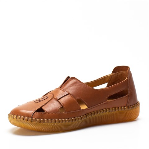 Kadın Taba Deri Ayakkabı