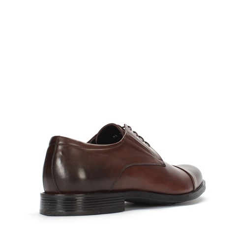 Erkek Kahverengi Bağcıklı Deri Klasik Ayakkabı