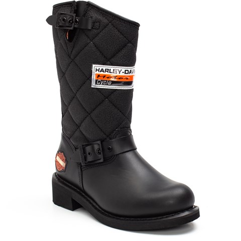 Harley Davidson Laconia Kadın Siyah Deri Bot