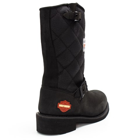 Harley Davidson Laconia Kadın Siyah Nubuk Deri Bot