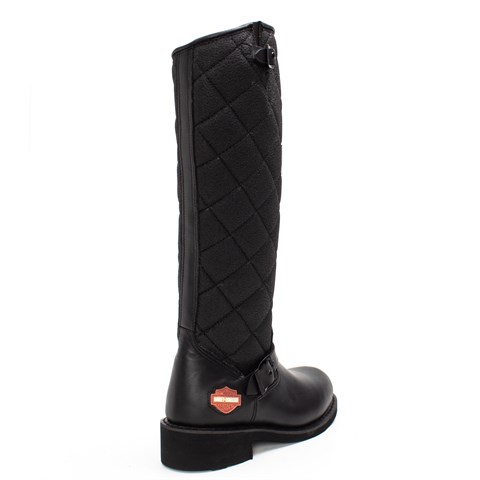 Harley Davidson Laconia Kadın Siyah Deri Çizme