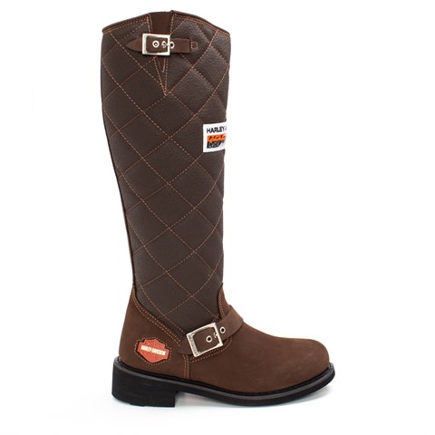 Harley Davidson Laconia Kadın Kahverengi Nubuk Deri Çizme
