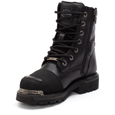 Harley Davidson Riddick Garson Siyah Deri Bot