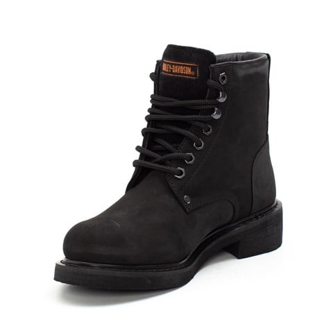 Harley Davidson Gibson Erkek Siyah Nubuk Deri Bot