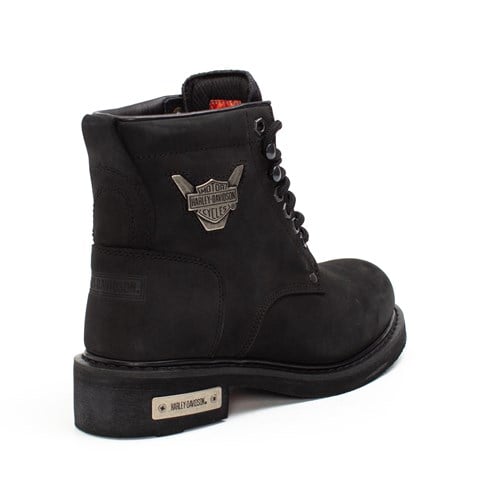 Harley Davidson Gibson Erkek Siyah Nubuk Deri Bot