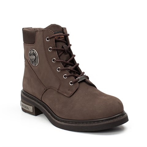 Harley Davidson Jim Erkek Kahverengi Nubuk Deri Bot