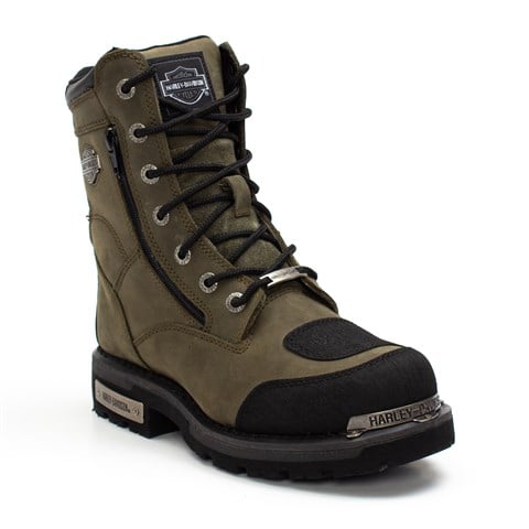 Harley Davidson Riddick Erkek Olive Deri Bot