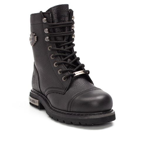 Harley Davidson Colmar Erkek Siyah Deri Bot