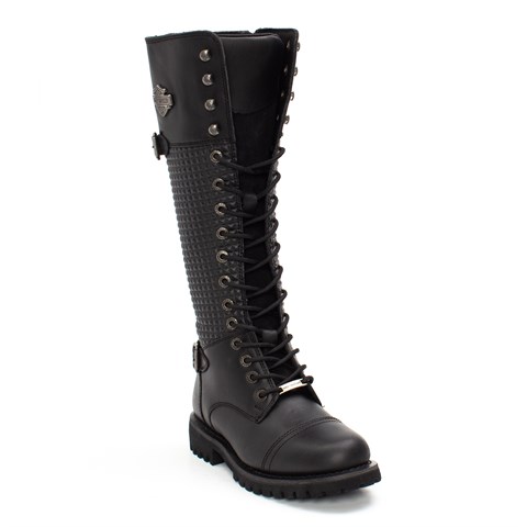 Harley Davidson Tiny Kadın Siyah Çizme