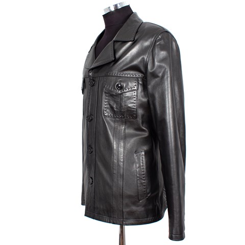 Siyah Erkek Deri Ceket  557 2114 E-1