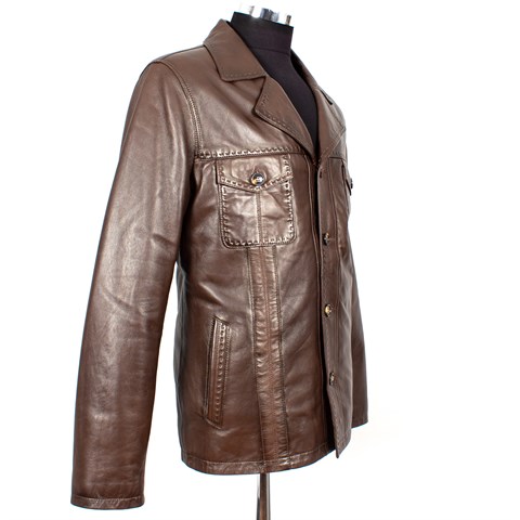 Fındık Erkek Deri Ceket  557 2114 E-16960