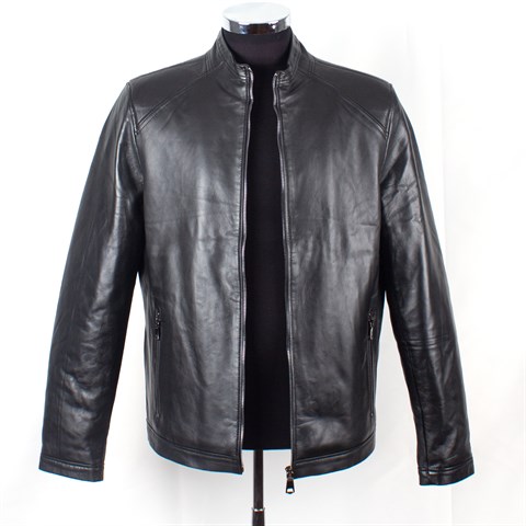 Siyah Erkek Deri Mont  557 398 E-1