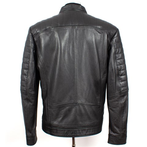 Siyah Erkek Deri Mont  557 532 E-1