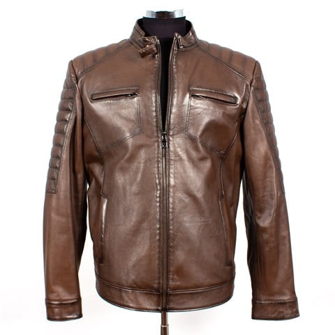 Fındık Erkek Deri Mont  557 532 E-16960