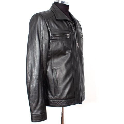 Siyah Erkek Deri Mont  557 533 E-1