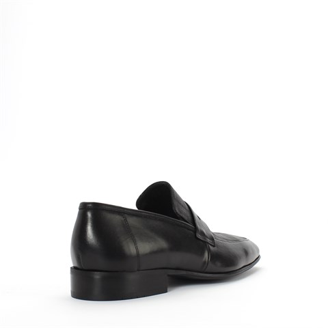 Erkek Siyah Deri Loafer