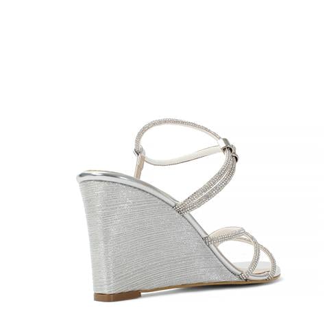 Kadın Lame Taşlı Dolgu Topuklu Abiye Ayakkabı