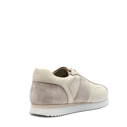 Erkek Bej Bağcıklı Süet Deri Sneaker