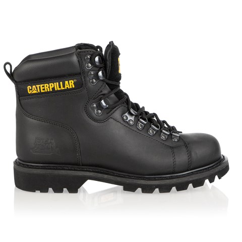 Caterpillar Alaska Erkek Siyah Deri Bot