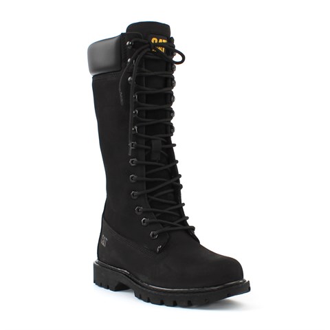 Caterpillar Kadın Siyah Clovis Nubuk Deri Postal Bot