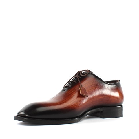 Erkek Taba Bağcıklı Deri Klasik Ayakkabı