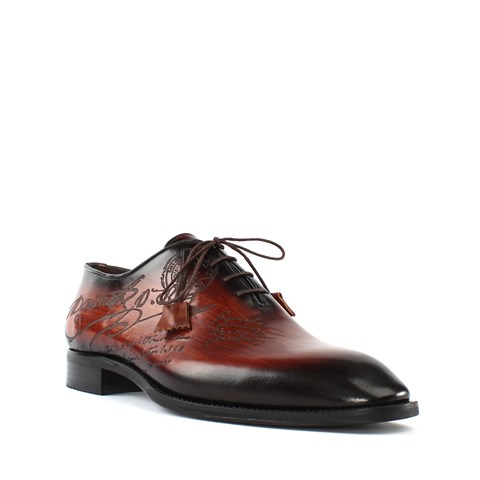 Erkek Taba Bağcıklı Deri Klasik Ayakkabı