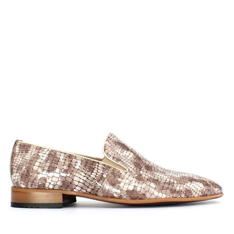 Erkek Vizon Kroko Rugan Deri Loafer