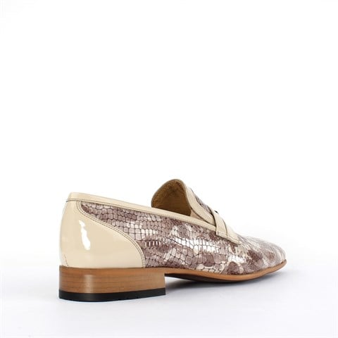 Erkek Vizon Kroko Rugan Deri Loafer