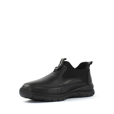 Kadın Siyah Tokalı Deri Ayakkabı