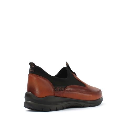 Kadın Taba Tokalı Deri Ayakkabı