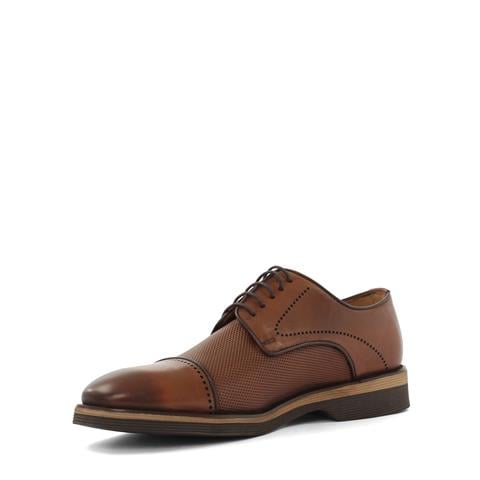 Erkek Taba Bağcıklı Deri Günlük Ayakkabı