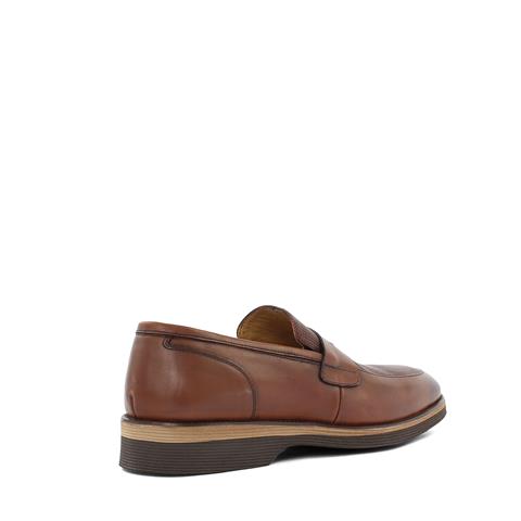 Erkek Taba Deri Loafer