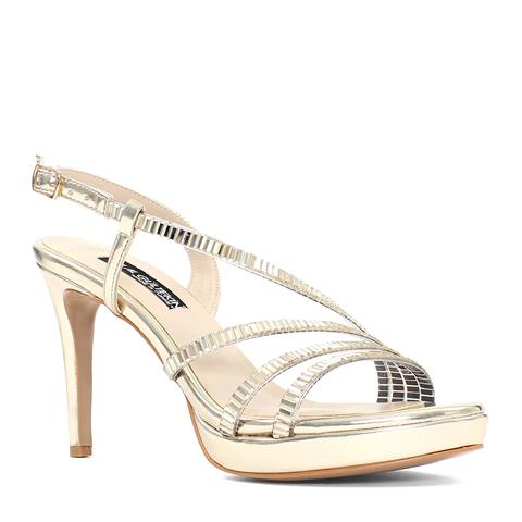 Kadın Dore Tokalı Bilekten Bantlı Abiye Ayakkabı