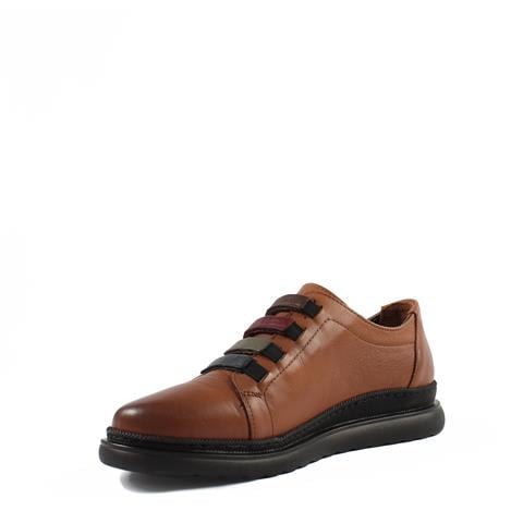 Kadın Taba Lastikli Kalın Tabanlı Deri Ayakkabı