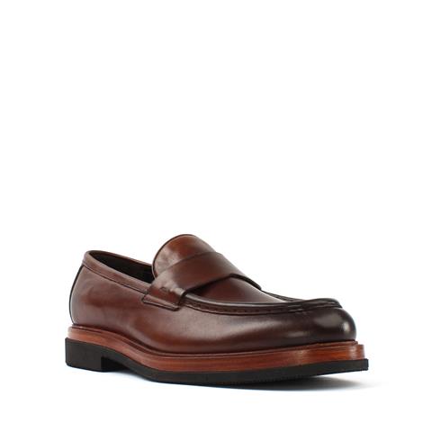 Erkek Kahverengi Deri Loafer