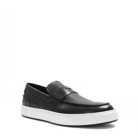 Erkek Siyah Deri Loafer