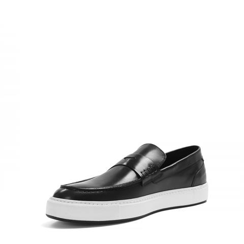 Erkek Siyah Deri Loafer