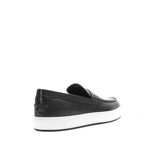 Erkek Siyah Deri Loafer