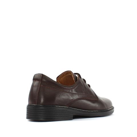 Erkek Kahverengi Bağcıklı Deri Günlük Ayakkabı